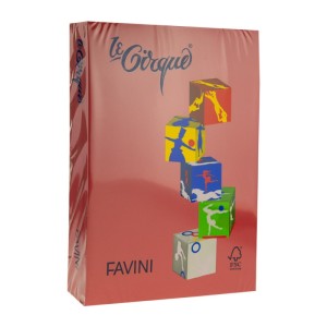 Hârtie colorată A4 80 g/mp 209 roșu FAVINI A71C504