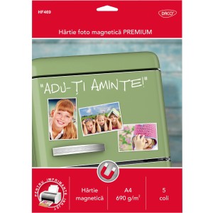 Hârtie foto magnetică A4 690 g/m² 5 coli DACO HF469