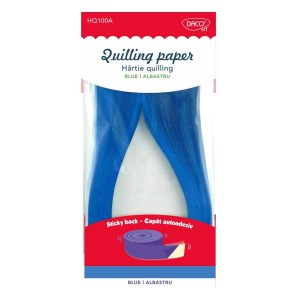 Hârtie quilling DACO HQ100A albastru 42,5 x 0,5 cm 100/set