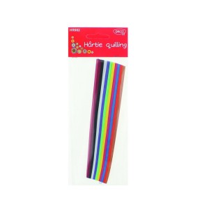 Hârtie quilling DACO HR902, 300 de fâșii în 10 culori