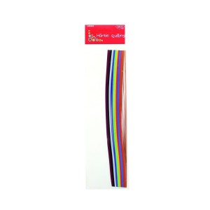 Hârtie quilling DACO HR903 30 x 0,3 cm, 300 fâșii, 10 culori