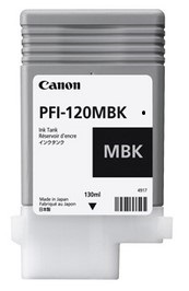 Cartus Cerneala Original Canon Black, PFI-120MBK, pentru IPF TM-200|TM-205|TM-300|TM-305, 130ml, ,NOPP, "2884C001AA"
