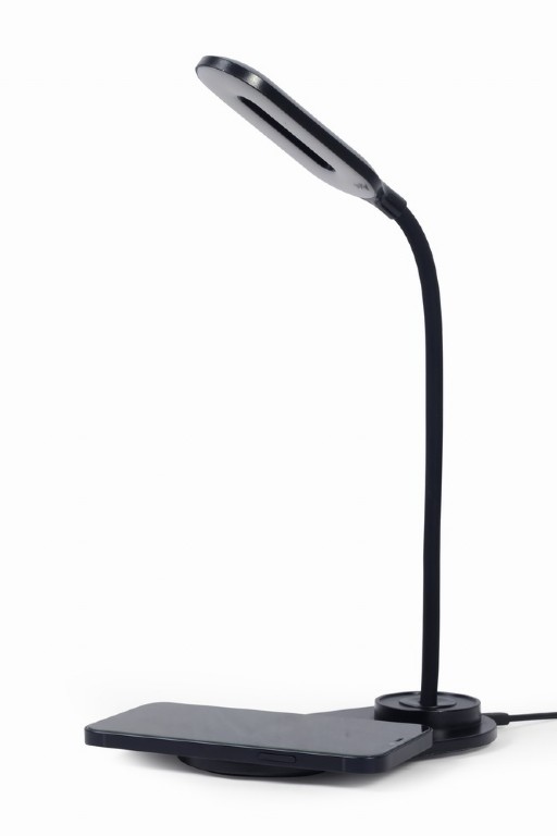 LAMPA BIROU LED Gembird, incarcare wireless, putere 10W, temperatura culoare 2893k-7072k, cablu 1.5m, negru "TA-WPC10-LED-01" LAMPA BIROU LED Gembird, incarcare wireless, putere 10W, temperatura culoare 2893k-7072k, cablu 1.5m, negru "TA-WPC10-LED-01"