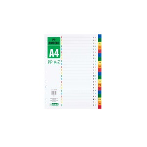 Index plastic A4 A-Z drept GENERAL 009136
