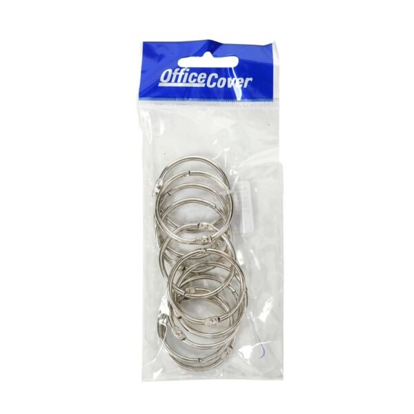 Inele metal 25 mm Colorarte, set 10 buc, A1158
