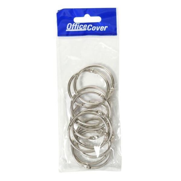 Inele metal Colorarte 32 mm set 10 bucăți