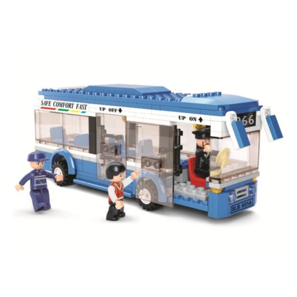 Joc de construcție puzzle Autobuz Sluban M38-B0330, 238 piese