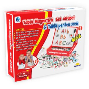 Joc educativ Alfabetul pe tablă magnetică Smile Games