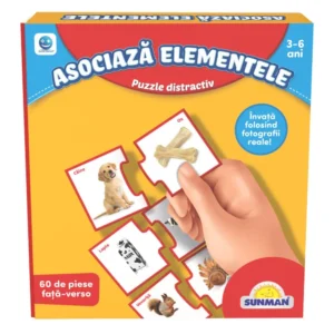Joc educativ Puzzle asocierea elementelor Smile Games
