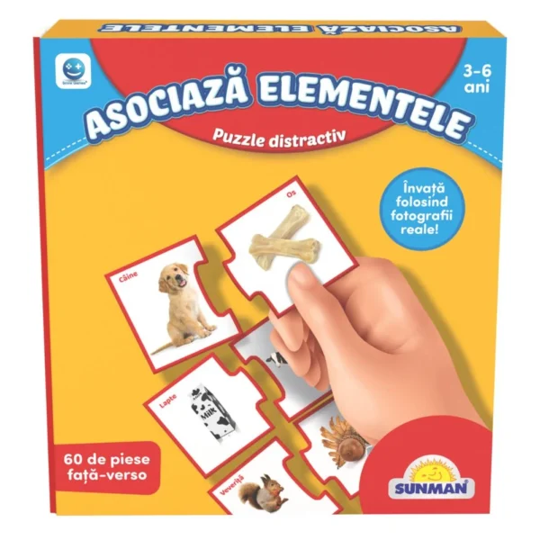 Joc educativ Puzzle asocierea elementelor Smile Games Joc educativ Puzzle asocierea elementelor Smile Games