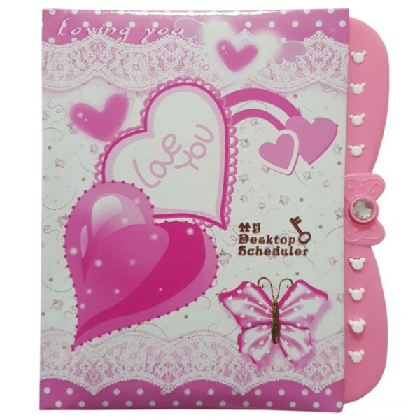 Jurnal CNX Love You MS03018 cu cifru, 11 x 15 cm, 128 pagini