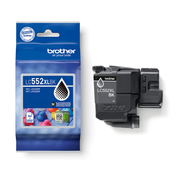 Cartus Cerneala Original Brother Black, LC552XLBK, pentru MFC-J3660DW|MFC-J3960DW|3K, incl.TV 0.8 RON, "LC552XLBK"