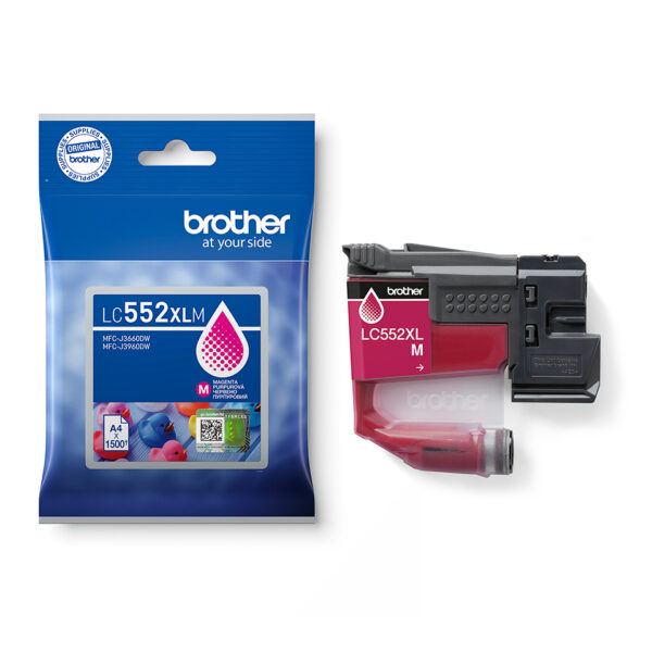 Cartus Cerneala Original Brother Magenta, LC552XLM, pentru MFC-J3660DW|MFC-J3960DW|1.5K, incl.TV 0.8 RON, "LC552XLM" Cartus Cerneala Original Brother Magenta, LC552XLM, pentru MFC-J3660DW|MFC-J3960DW|1.5K, incl.TV 0.8 RON, "LC552XLM"