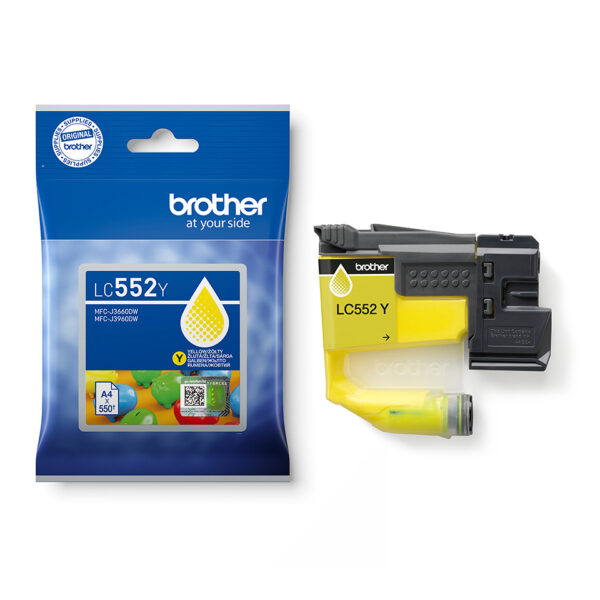 Cartus Cerneala Original Brother Yellow, LC552Y, pentru MFC-J3660DW|MFC-J3960DW|0.55K, incl.TV 0.8 RON, "LC552Y" Cartus Cerneala Original Brother Yellow, LC552Y, pentru MFC-J3660DW|MFC-J3960DW|0.55K, incl.TV 0.8 RON, "LC552Y"