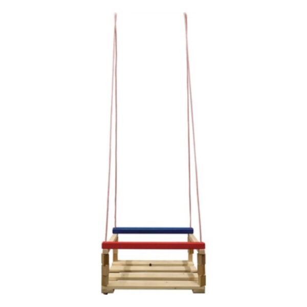 Leagăn din lemn pentru copii, 36x26 cm, 3+ ani Leagăn din lemn pentru copii, 36x26 cm, 3+ ani