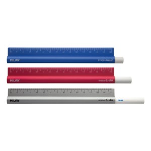 Liniar metalic cu radieră MILAN 15 cm 352910