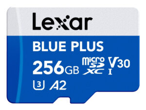 Card de memorie Lexar BLUE PLUS, microSDXC, 256GB, UHS-I, C10/A2/U3 (V30) + Adaptor SD "LMSBLPL256G-BNANG"