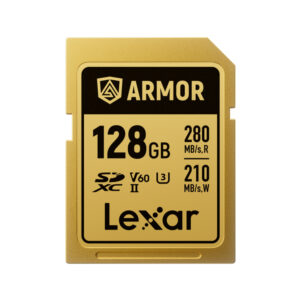 Card de memorie Lexar ARMOR Gold LSDAMGL128G-RNNNG, 128GB, SDXC, UHS-II U3, V60, Inox, IP68 "LSDAMGL128G-RNNNG"
