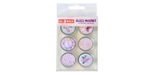 Magneți colorați metal Globox, set 6, cod 3480