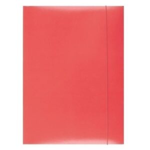 Mapă din carton Office Products cu elastic vertical A4 roșu