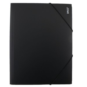 Mapă din plastic cu elastic DACO MP250N negru