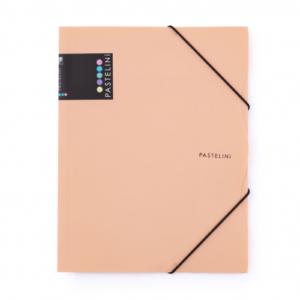 Mapă din plastic cu elastic Pastelini PP A4 Apricot