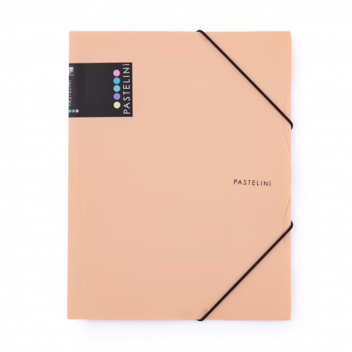 Mapă din plastic cu elastic Pastelini PP A4 Apricot