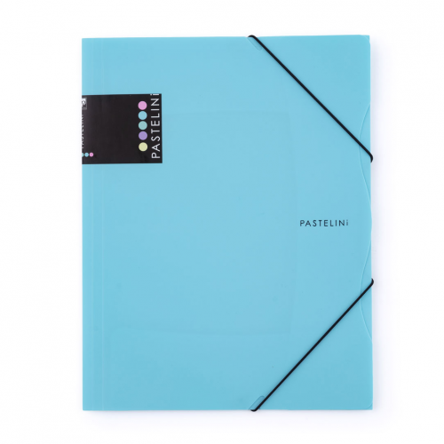 Mapă din plastic cu elastic Pastelini PP A4 Blue