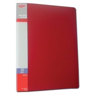 Mapă plastic cu 10 folii DACO MP410R albastru