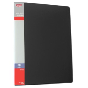 Mapă plastic cu 30 folii DACO MP430N negru Mapă plastic cu 30 folii DACO MP430N negru