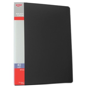 Mapă plastic cu 40 folii DACO MP440N negru Mapă plastic cu 40 folii DACO MP440N negru