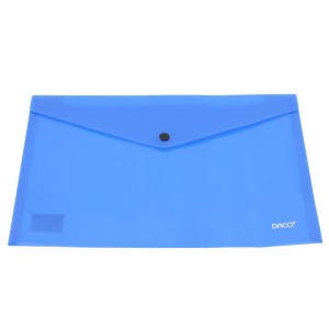 Mapă plastic plic cu capsă A3 DACO MP123A albastră