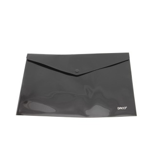 Mapă plastic plic cu capsă A4 DACO MP120N, negru