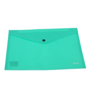 Mapă plastic plic cu capsă A4 DACO MP120V verde