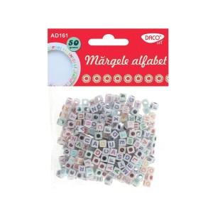 Mărgele alfabet DACO AD161 pentru activități craft