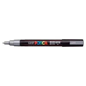 Marker acrilic posca PC-3M argintiu 26