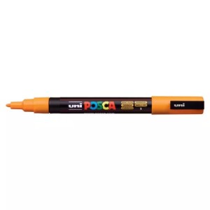 Marker acrilic posca PC-3M portocaliu deschis 3