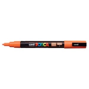 Marker acrilic posca PC-3M portocaliu inchis 4