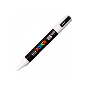 Marker acrilic posca PC-5M alb 1