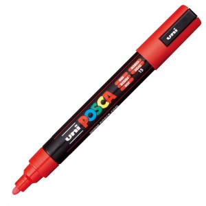 Marker acrilic posca PC-5M rosu 15