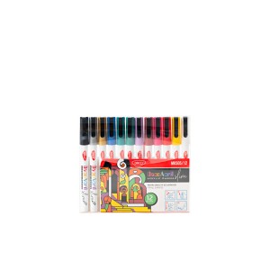 Marker acrilic slim daco set 12 MK505/12