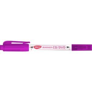 Marker cd/dvd doua capete daco roz MK301