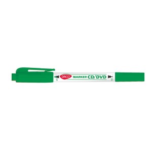 Marker cd/dvd doua capete daco verde MK301