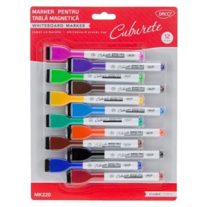 Marker tabla magnetica set 12 daco MK220