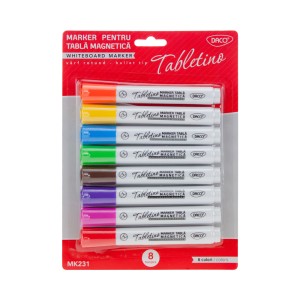 Marker tabla magnetica set 8 daco MK231