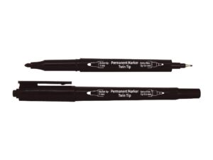Marker permanent cu 2 capete Spree, negru