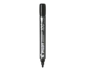 Marker permanent Pilot P100 cu vârf rotund, negru