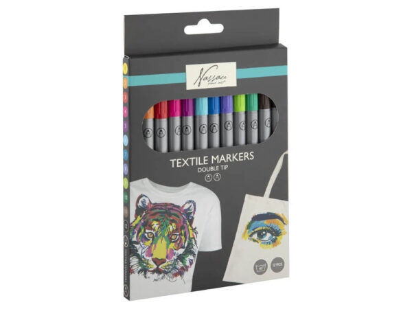 Marker textil Grafix 12/set Marker textil Grafix 12/set