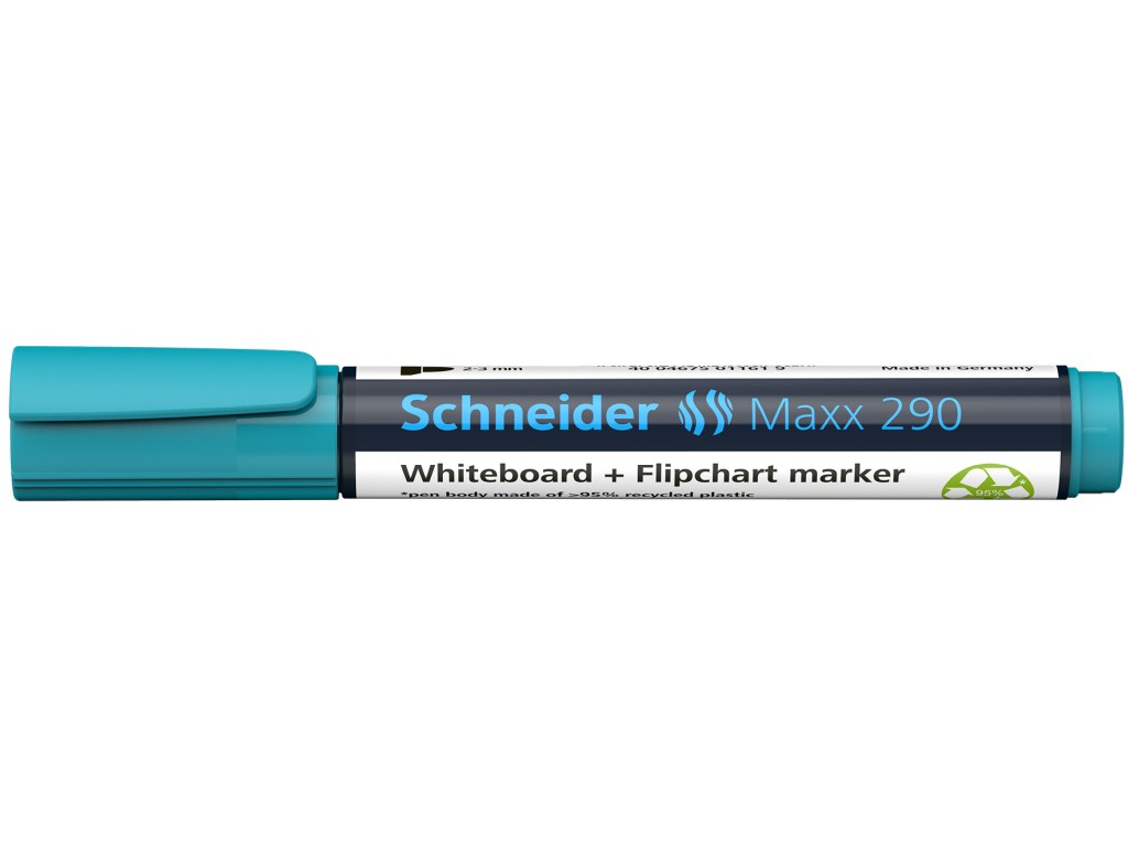 Marker Whiteboard + flipchart 290 Schneider turcoaz Marker Whiteboard + flipchart 290 Schneider turcoaz