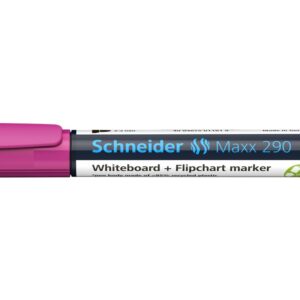 Marker whiteboard și flipchart 290 Schneider roz Marker whiteboard și flipchart 290 Schneider roz